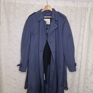 London Fog Men's Deep Blue Trench Coat